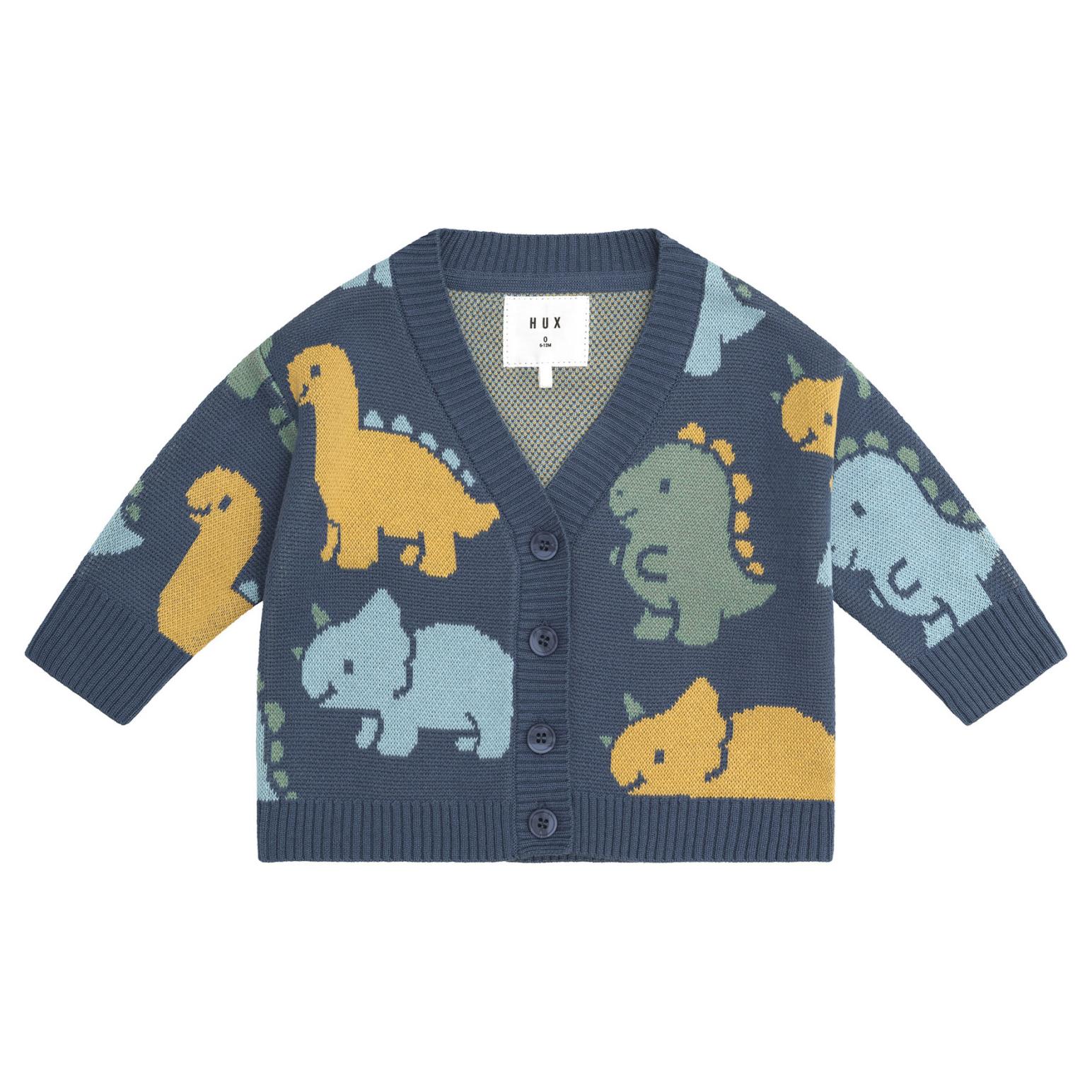 Huxbaby Dino Play Boxy Cardi 3-5Y