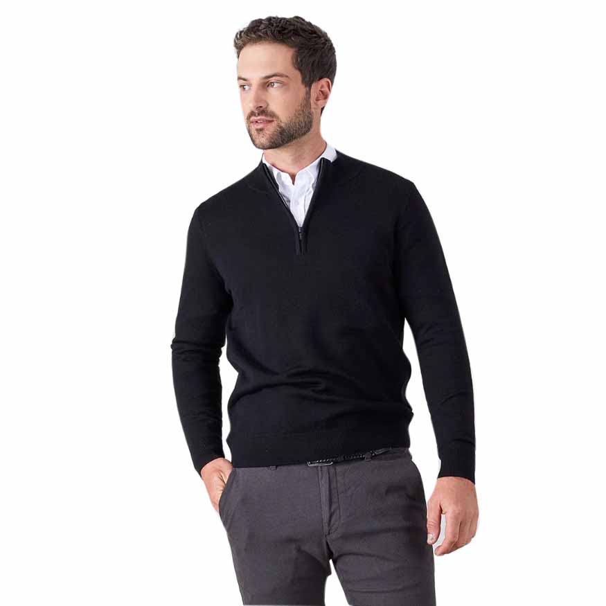 Rembrandt Mataura Black 1/4 Zip Jersey