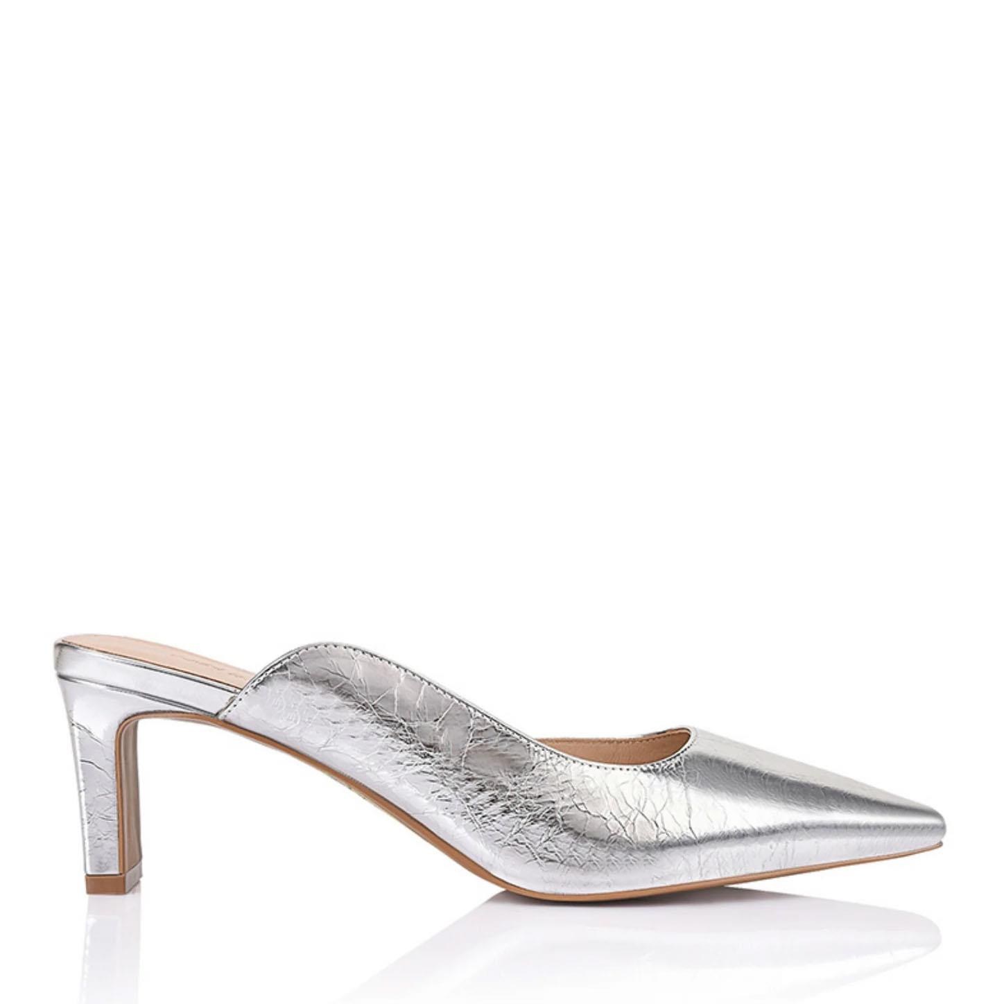 LANA WILKINSON Di Mule Silver Metallic