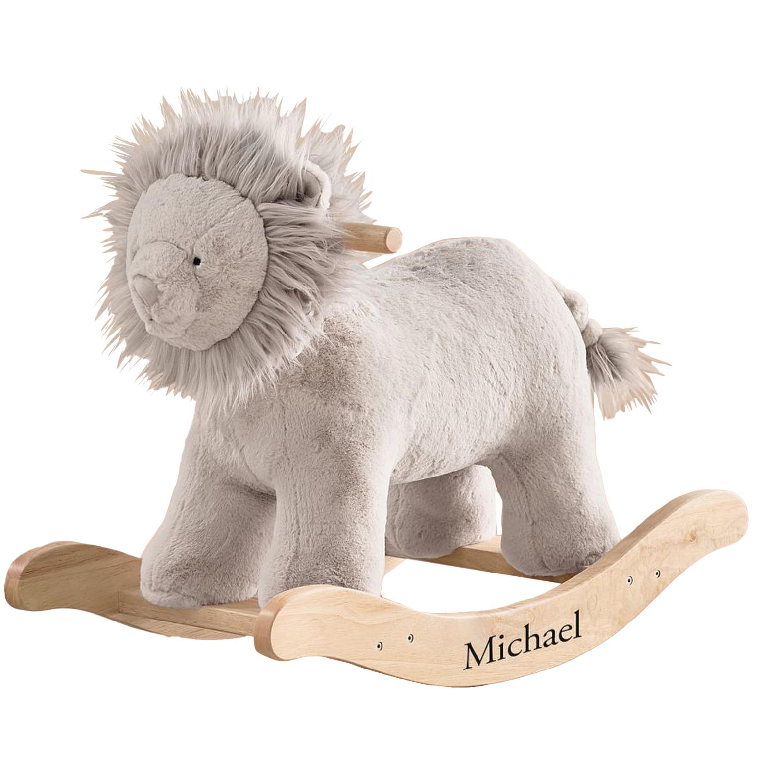 Pottery Barn Kids Critter Rocker Lion Natural