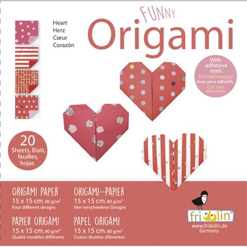 Oxted Origami Hearts 20 Sheets