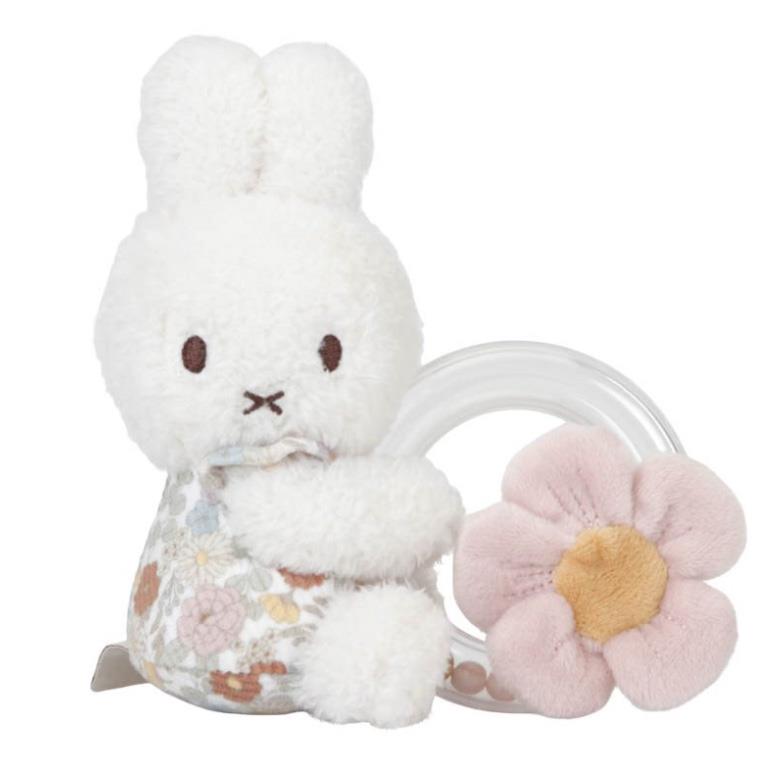 Miffy Vintage Flowers Ring Rattle