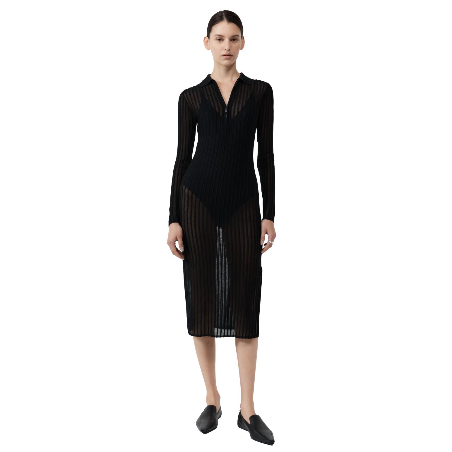 St. Agni Sheer Stripe Dress