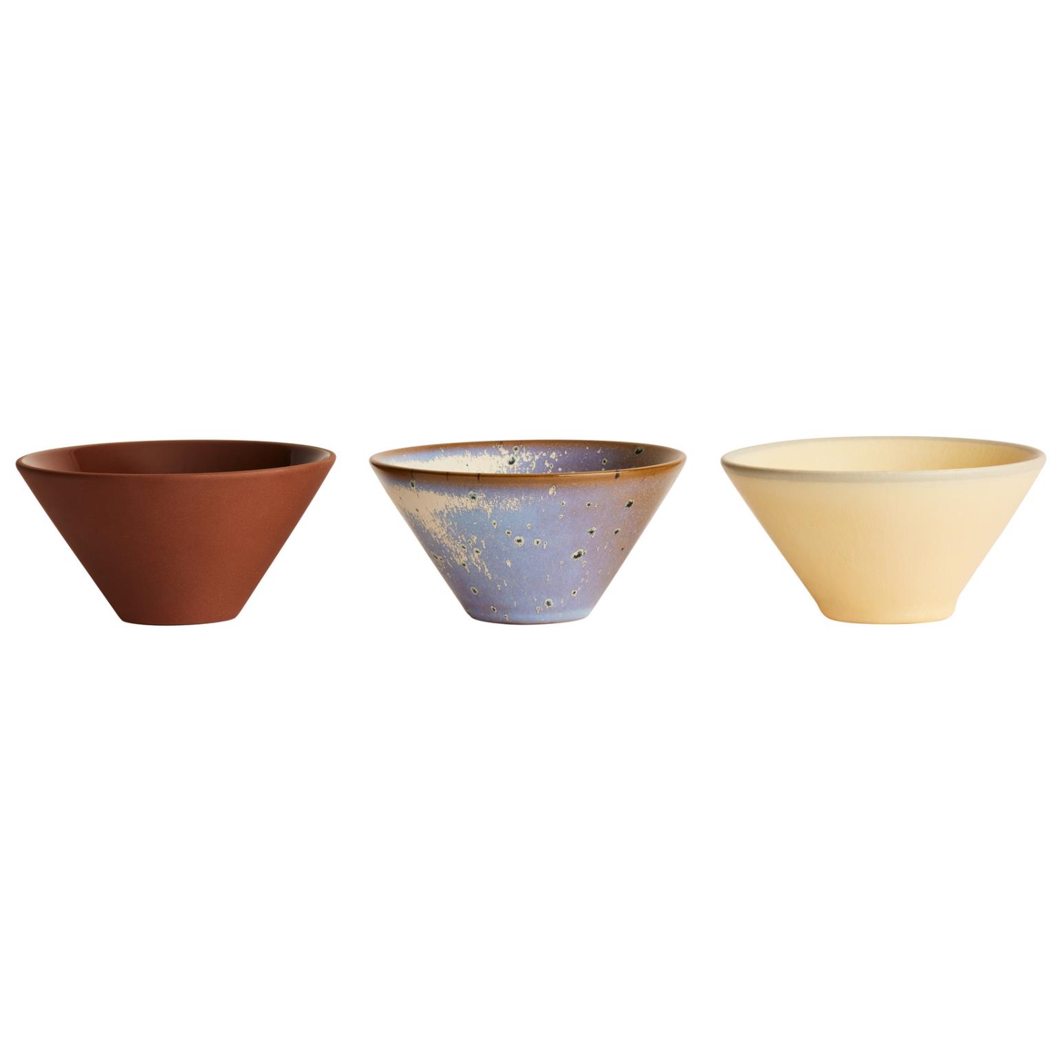 OYOY Yuka Bowl Pack Of 3 Multi Mix 1