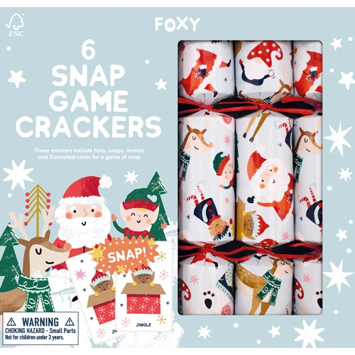 The Paperie Novelty Crackers 12 In. Festive Snap Game (6 Pack)