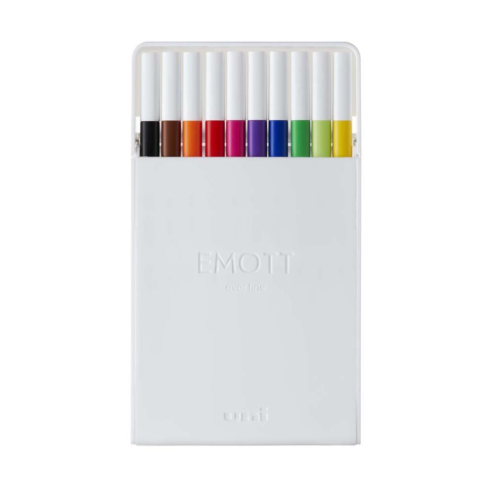 EMOTT Fineliner Markers 0.4mm - Assorted 10 Pack Set 1