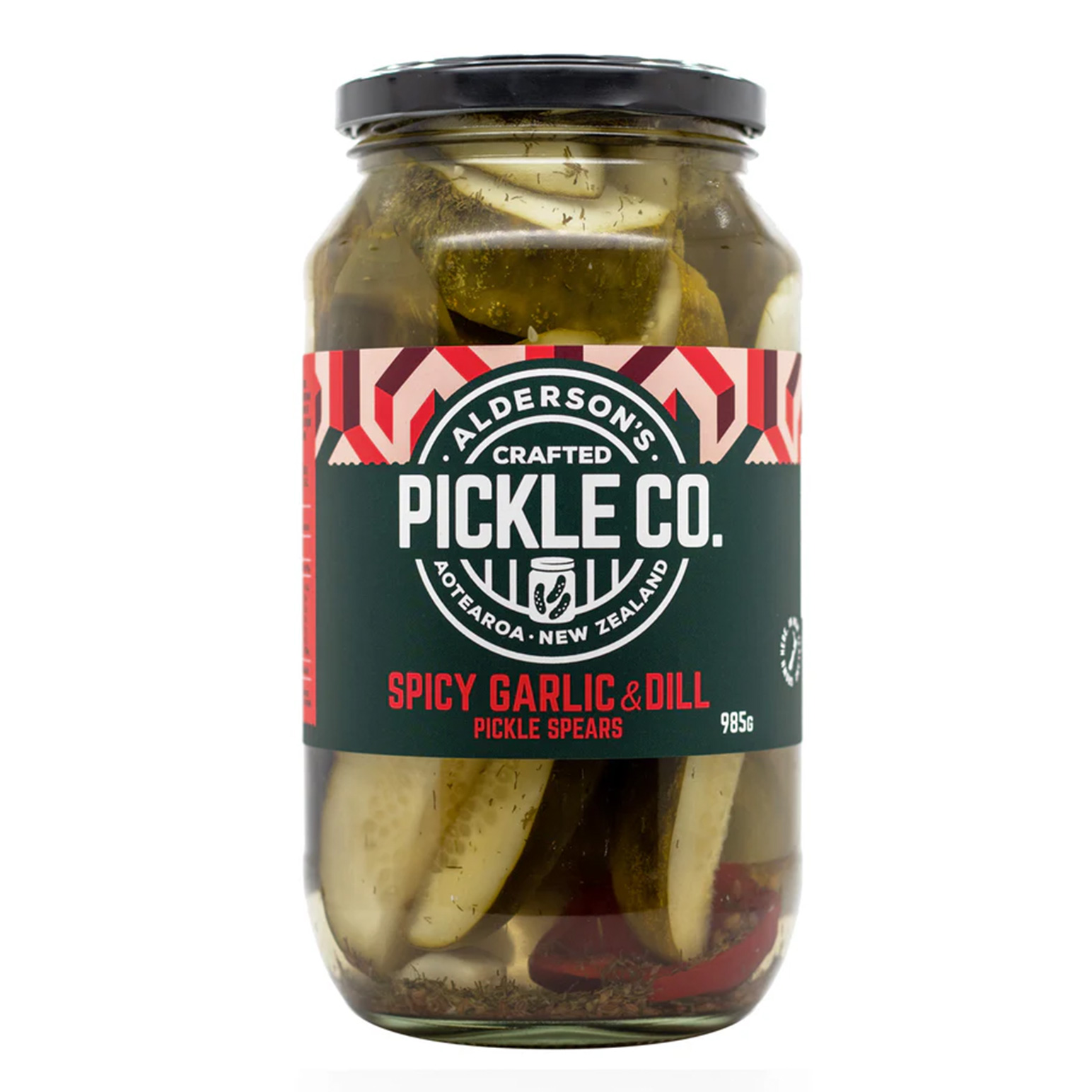 Alderson's Spicy Garlic & Dill Pickled Spears 985g