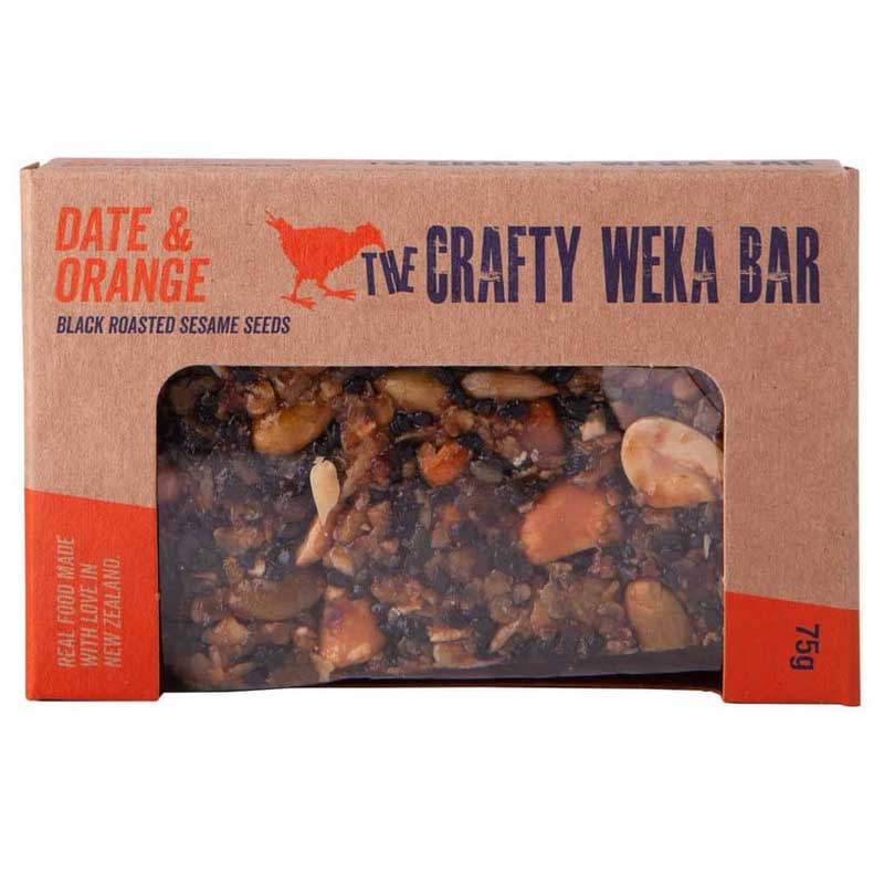 Date & Orange Crafty Weka Bar 75g