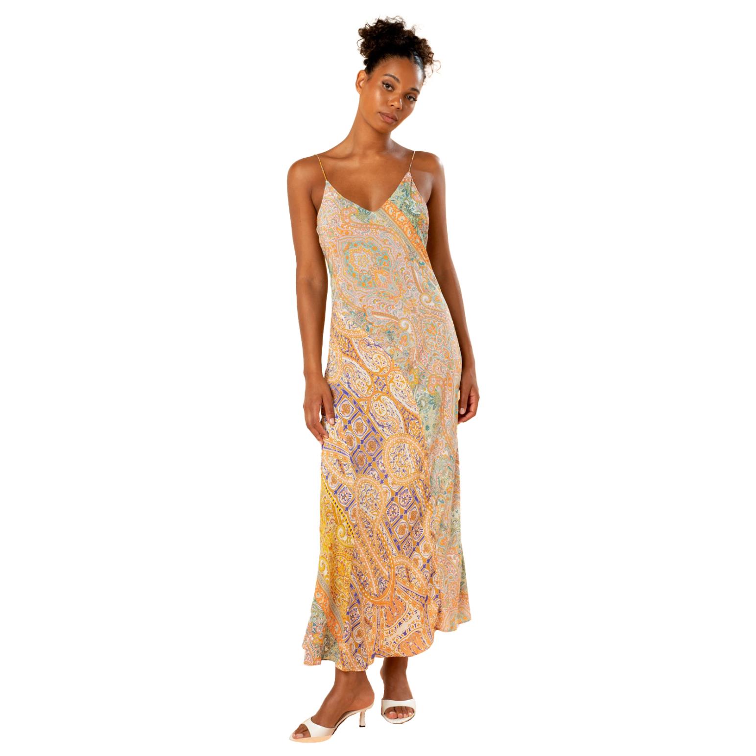 KACHEL Ida Panelled Midi Slip Dress