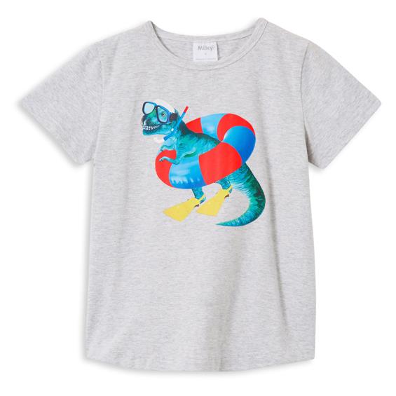 Milky Beach Dino Tee 2-7Y