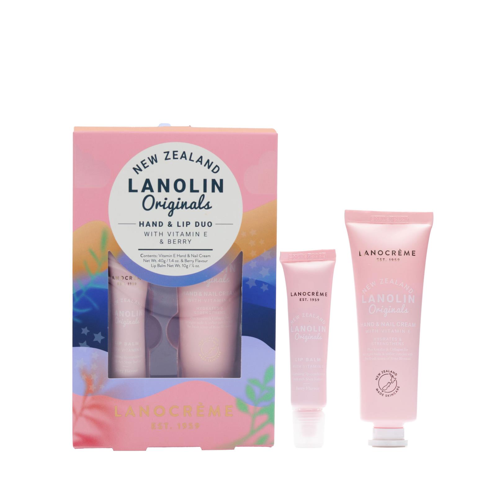 Lanocreme Lip Balm & Hand Cream Vitamin E Set