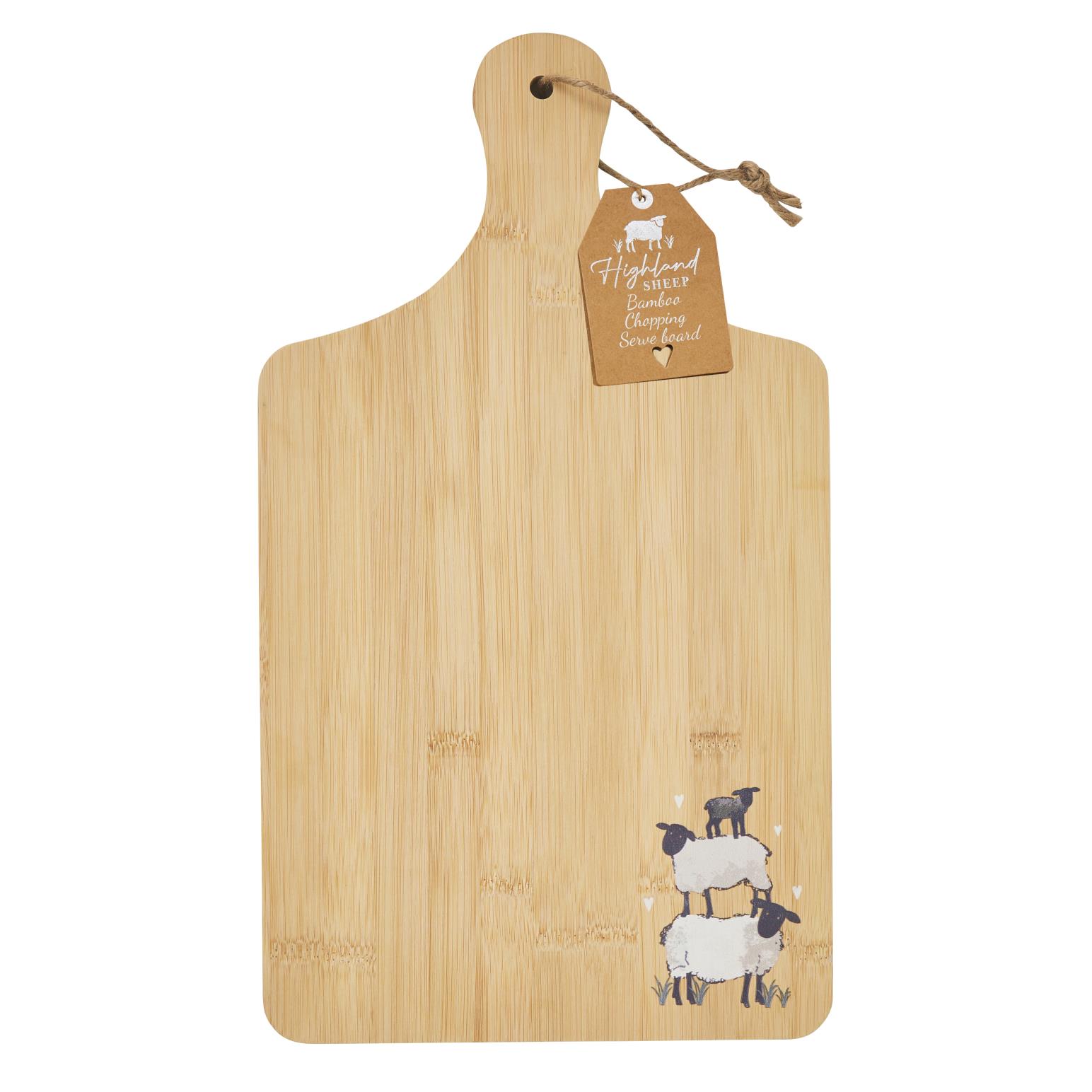 Cooksmart Highland Sheep Bamboo Paddle Board