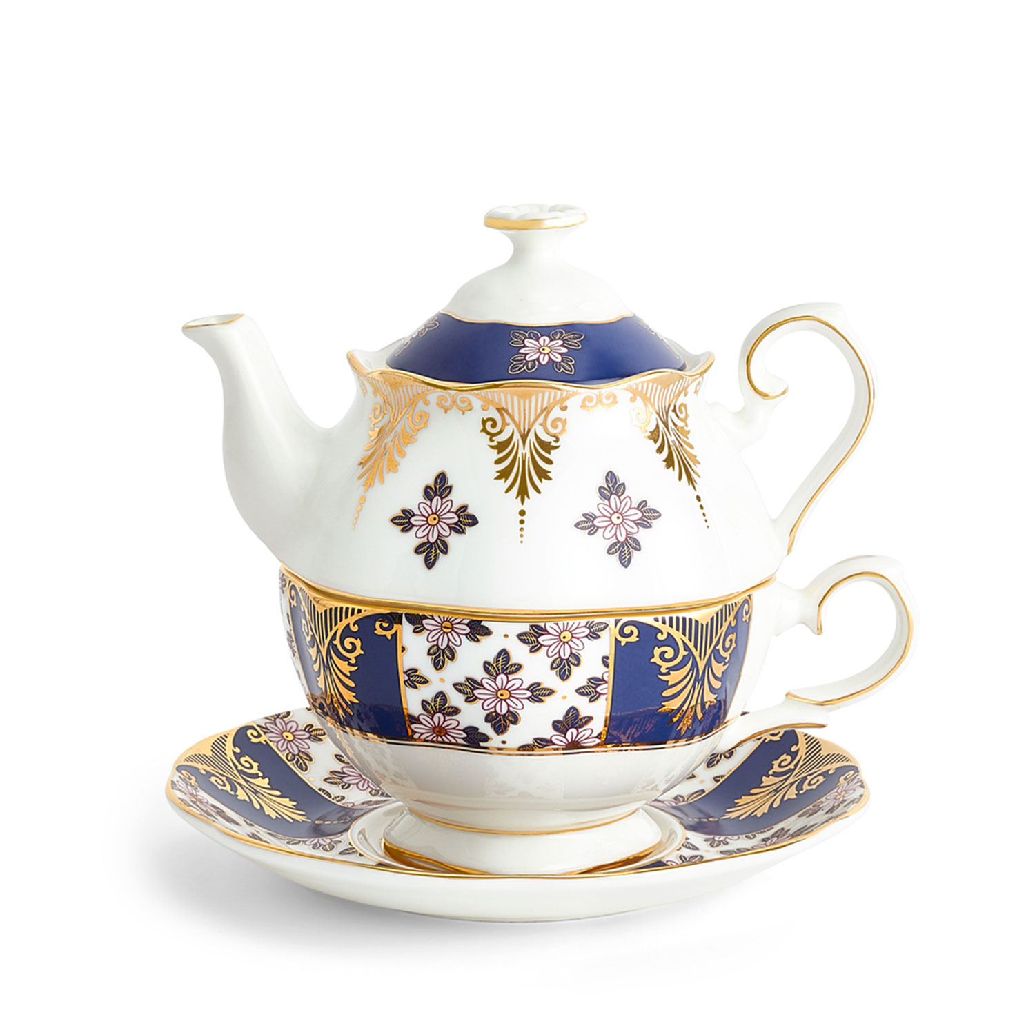 Royal Albert 100 Years Tea for One 500ml Regency Blue 1900