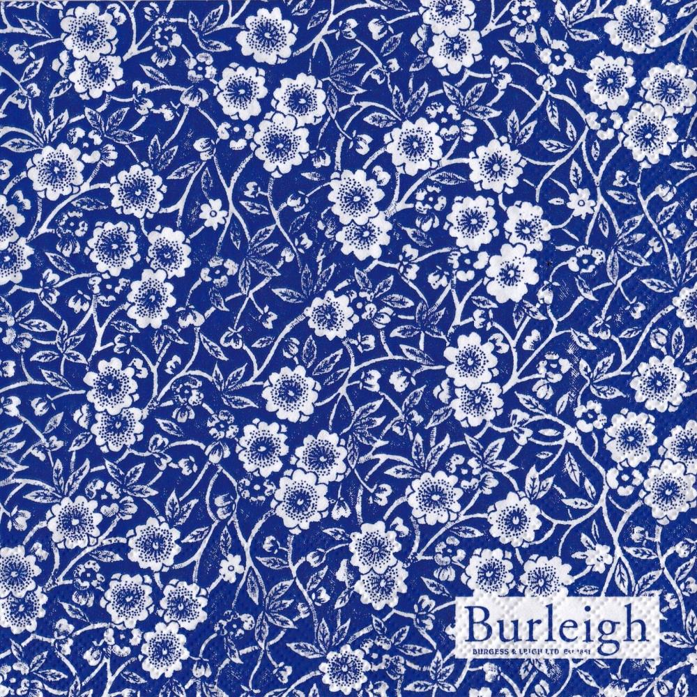 IHR Burleigh Calico Blue Cocktail Napkin