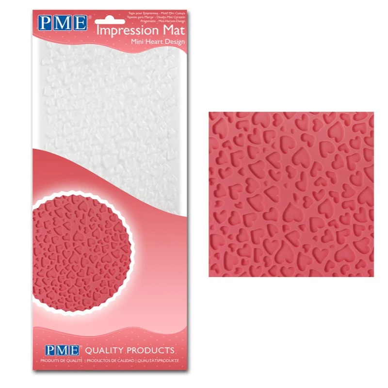 Wilton Impression Mat - Mini Heart Design