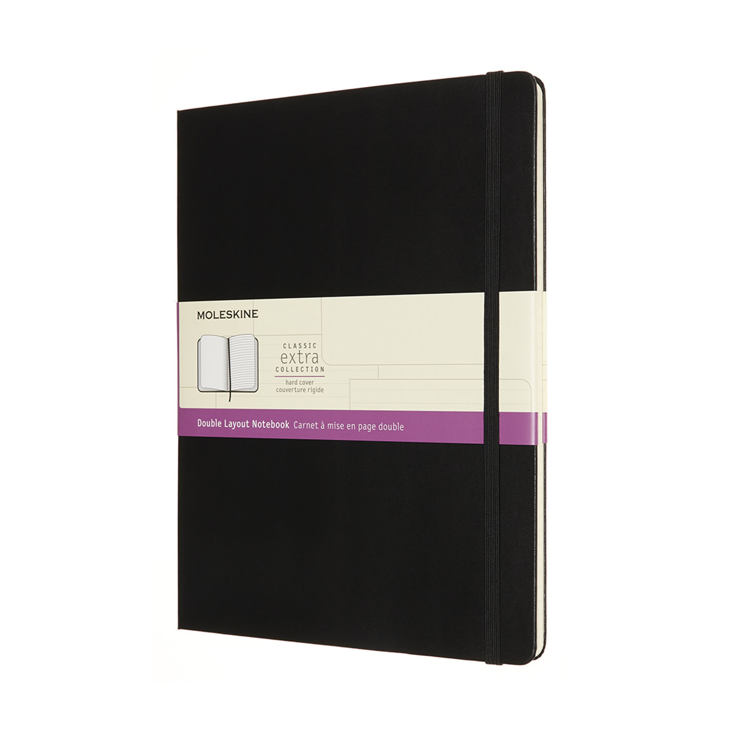 Moleskine Notebook XL Rul-Plain Black Hard