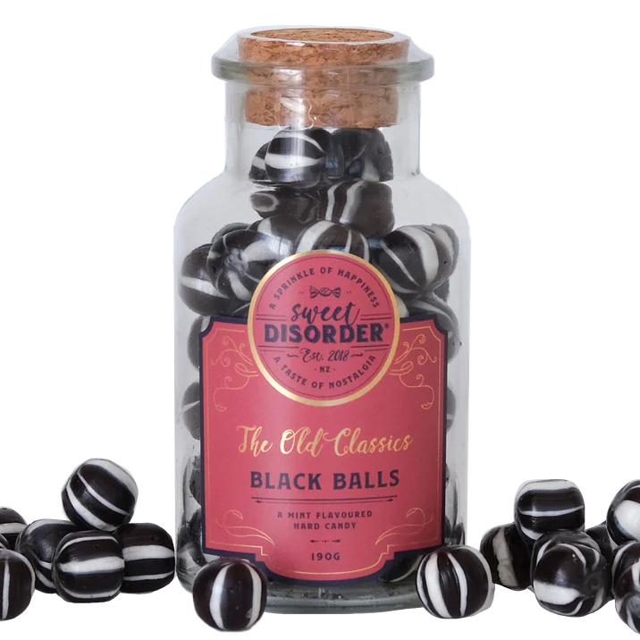 Sweet Disorder Old Classics Black Balls 190g