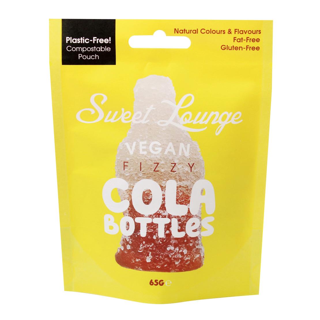 Sweet Lounge Vegan Fizzy Cola Bottles Pouch 130G