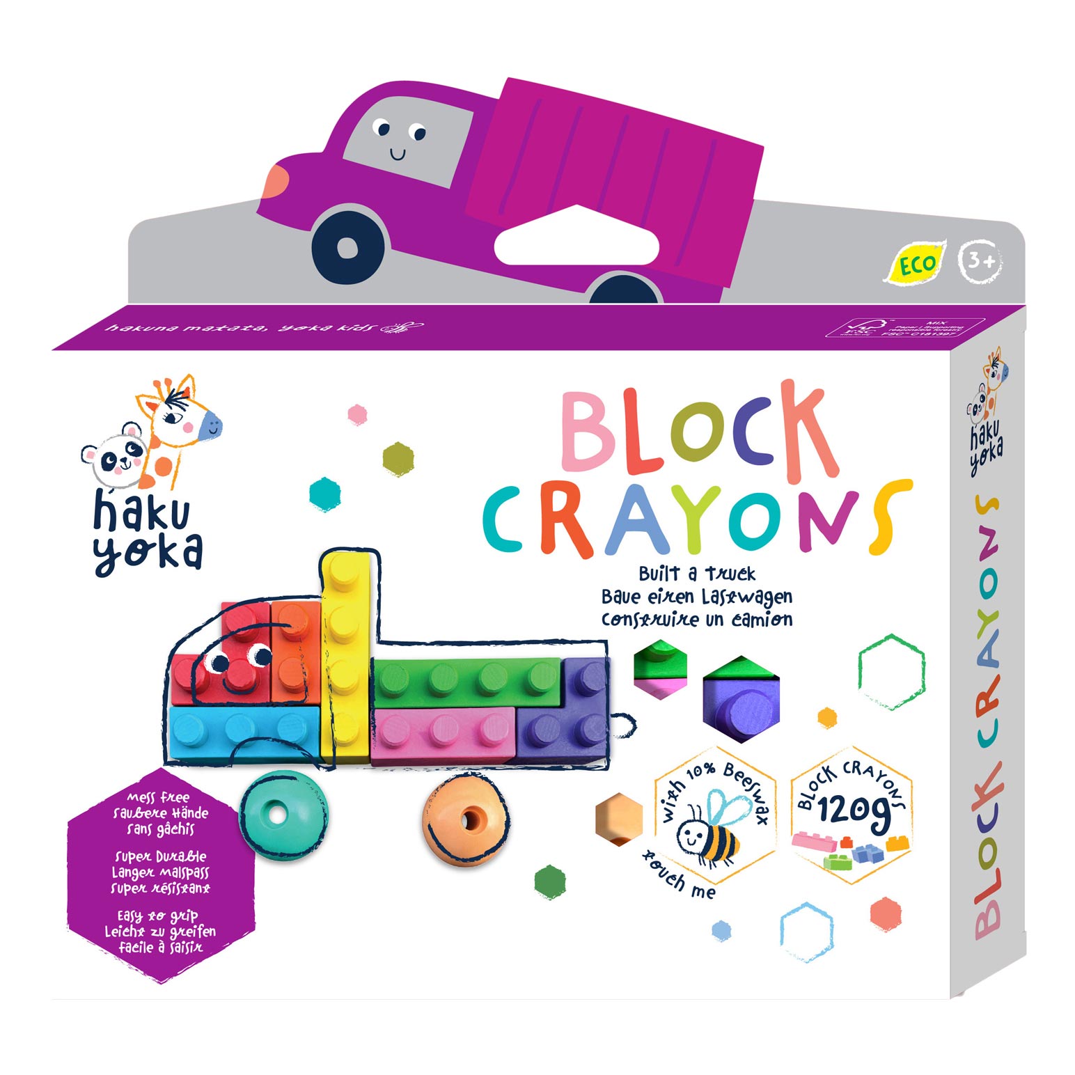 Haku Yoka Block Crayons Truck