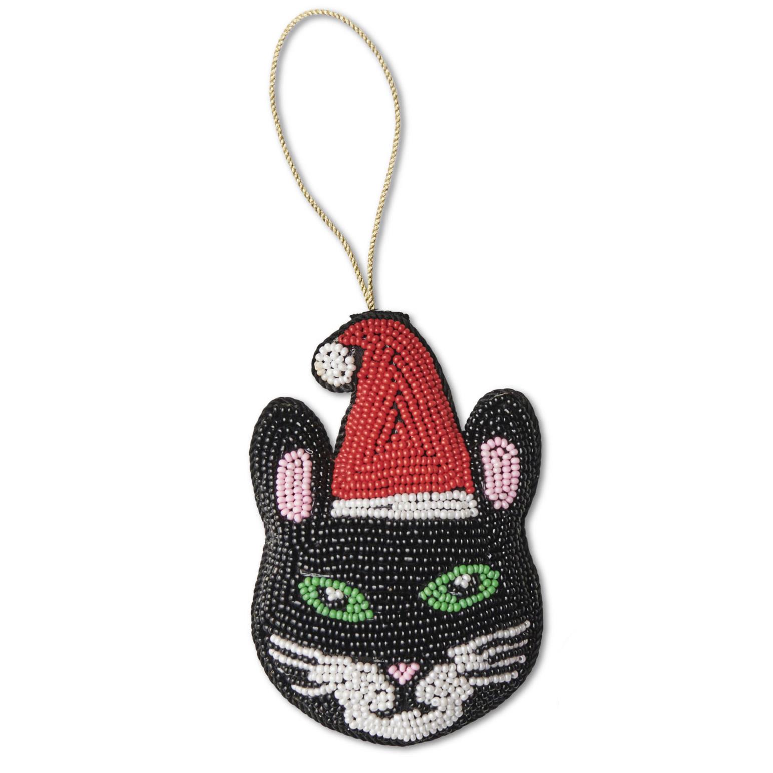 Kip & Co Cat Santa Decoration