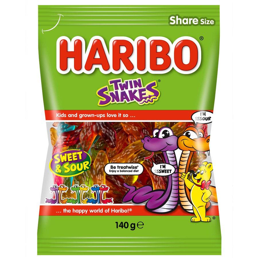 Haribo Twin Snakes - 140g