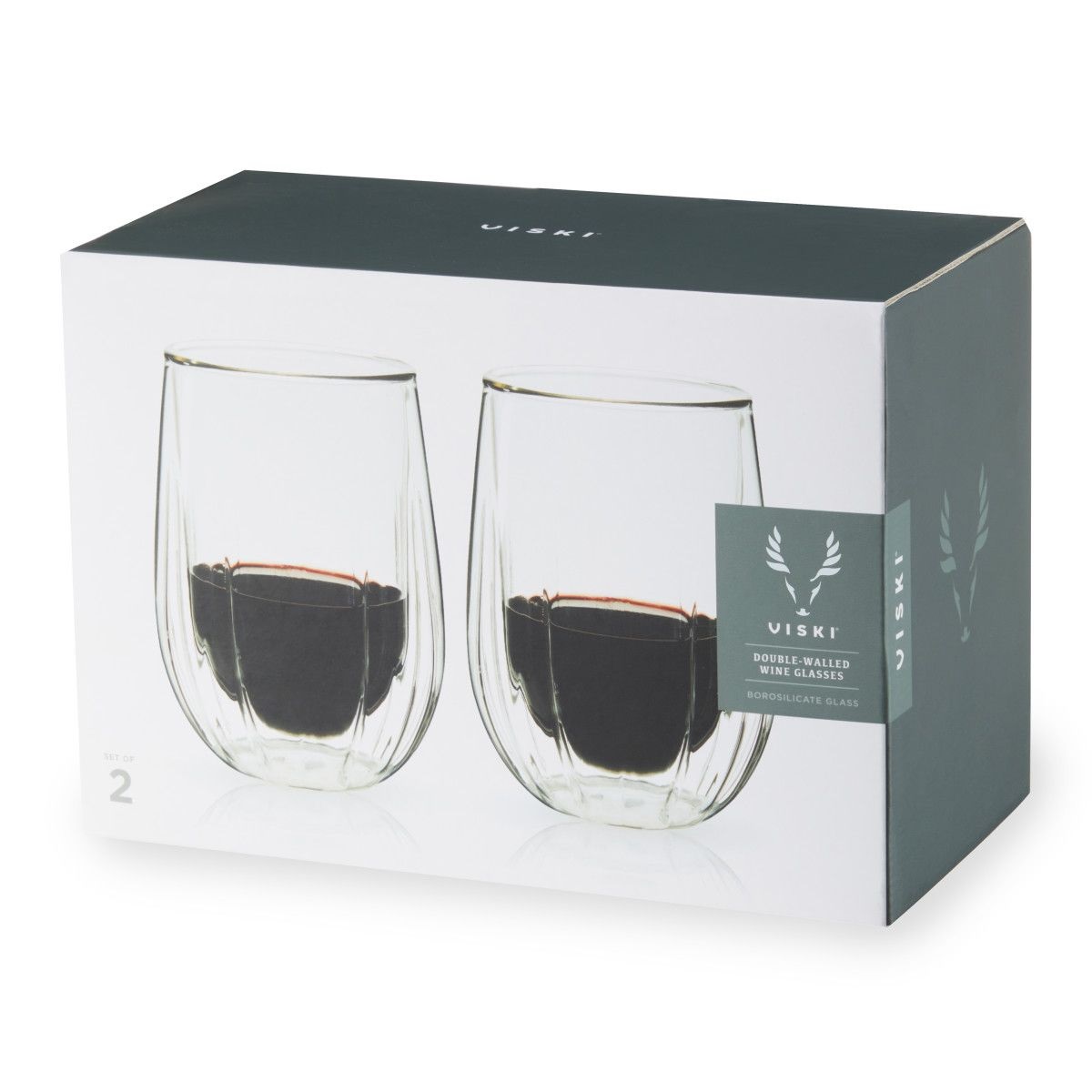 Double Walled Wine Glasses by Viski®