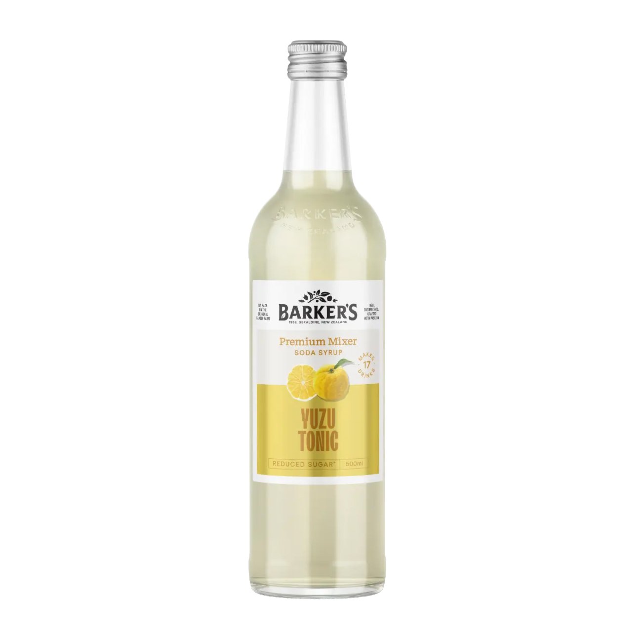 Barker's Yuzu Tonic Syrup 500ml