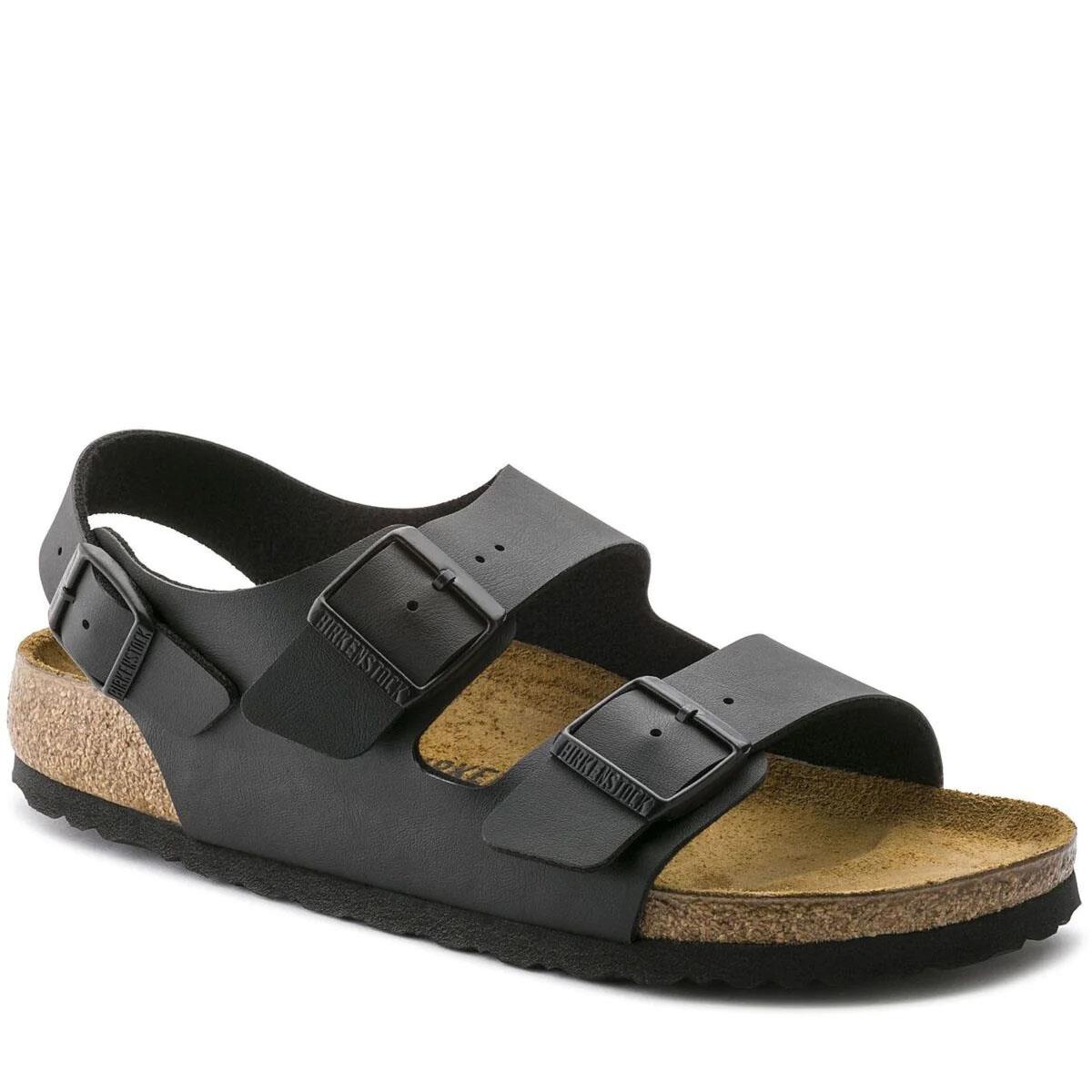 Birkenstock Milano Birko-Flor Black Regular Width Sandal