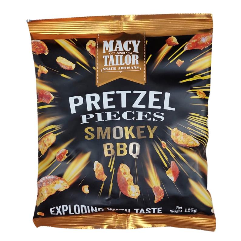 Macy & Tailor Pretzel Smoky BBQ Pieces 125g