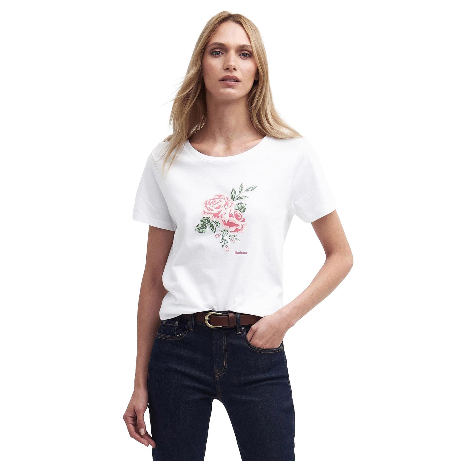 Barbour Angelonia Tee White