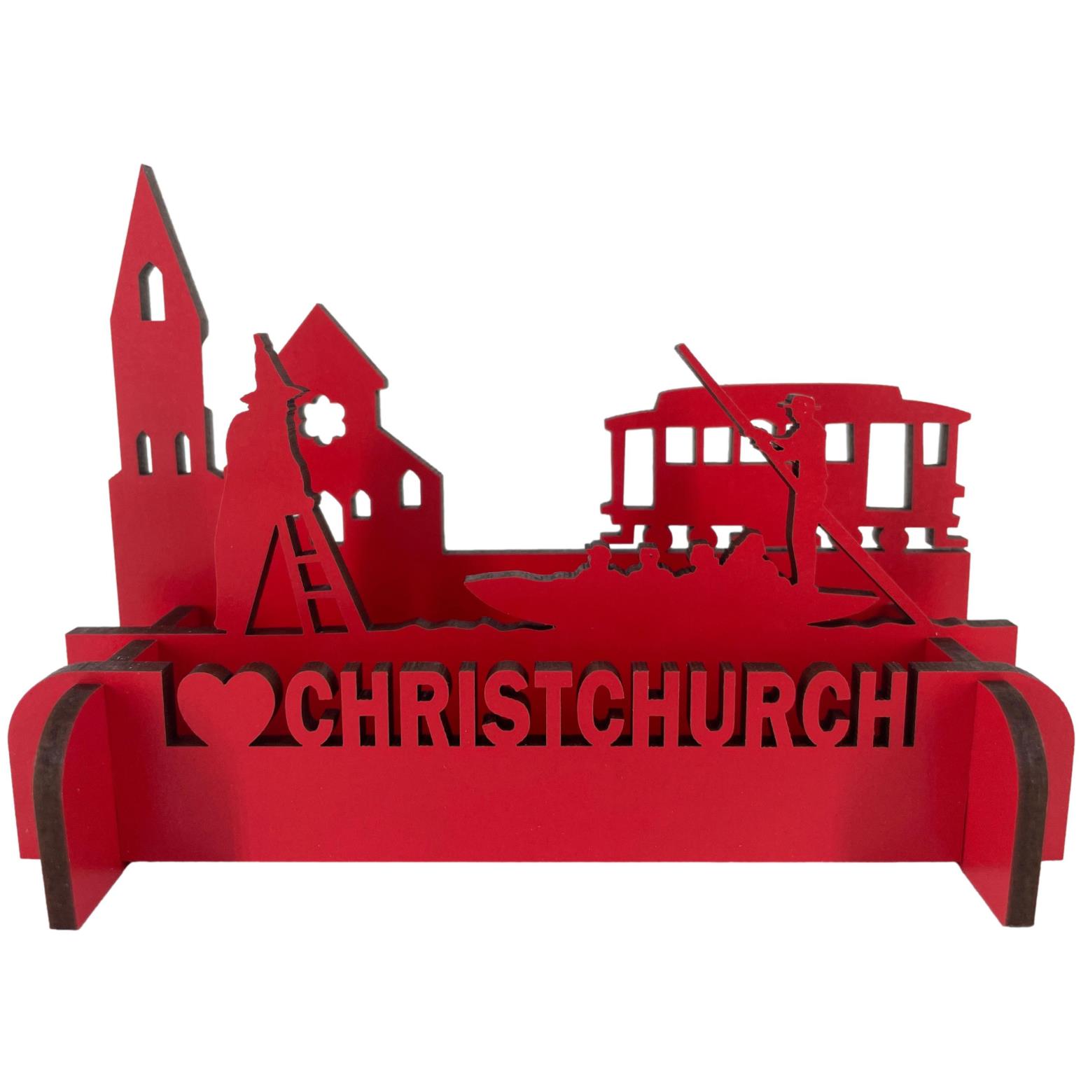 Abstract Designs Christchurch A5 - Red