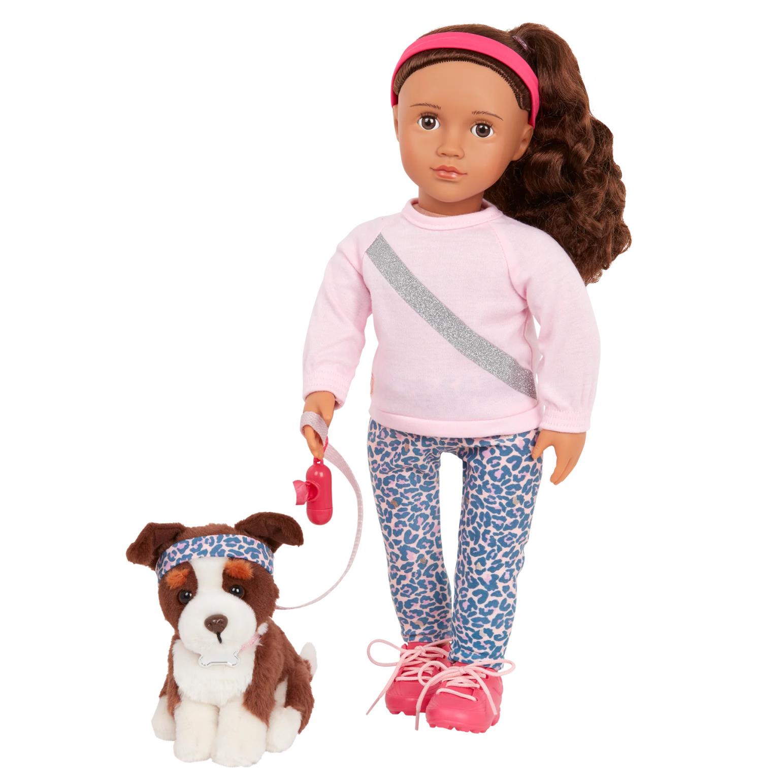 Our Generation Dolls 18" Doll W Pet D- Natalia & Nillie