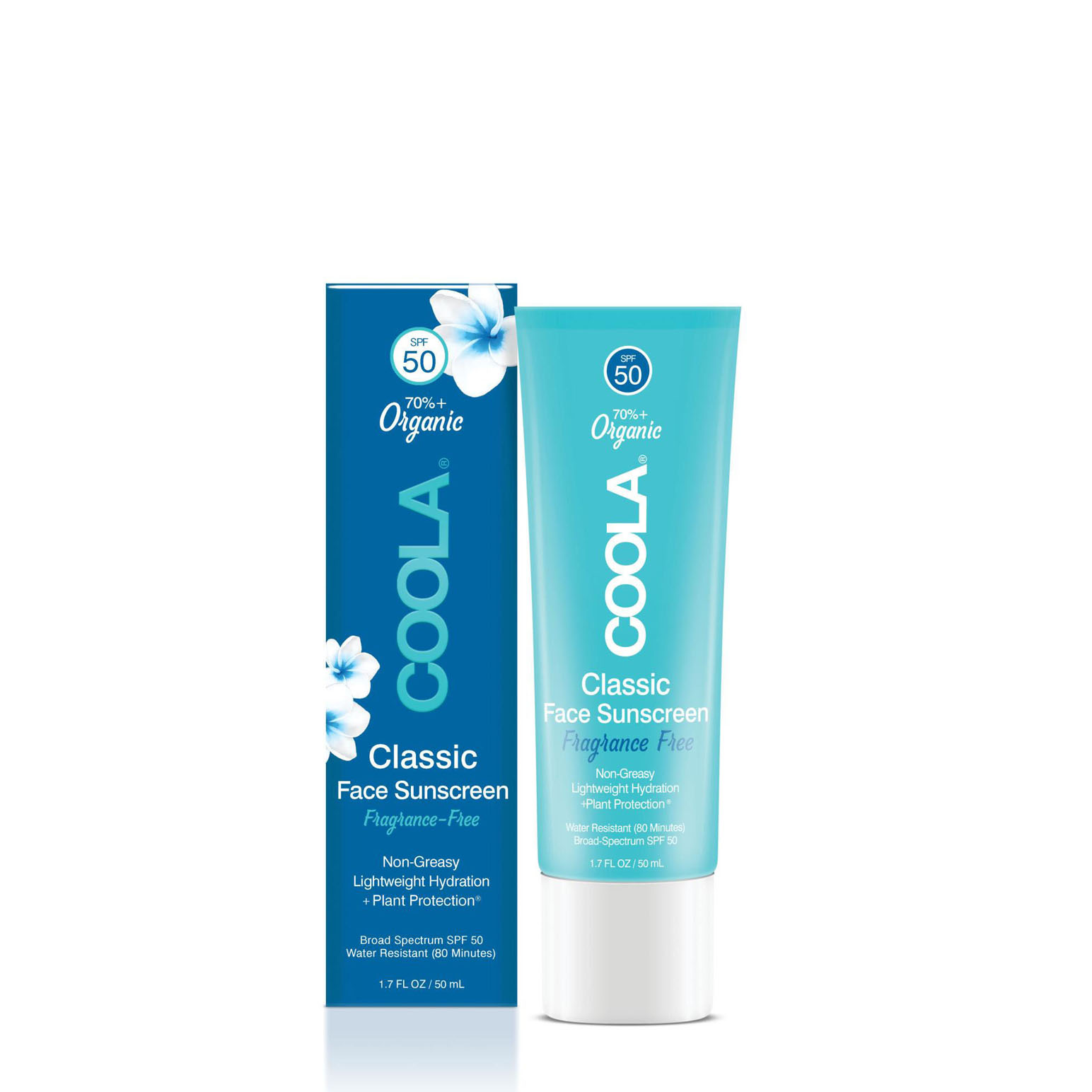 COOLA Classic Face Sunscreen SPF 50 Fragrance-Free