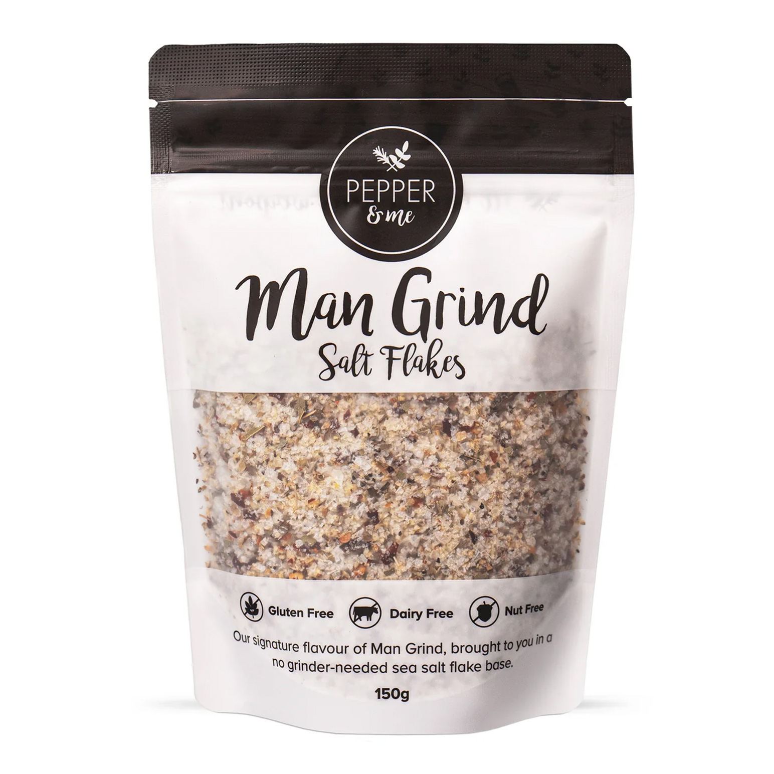 Pepper and Me Level Up Man Grind Salt Flakes 150g