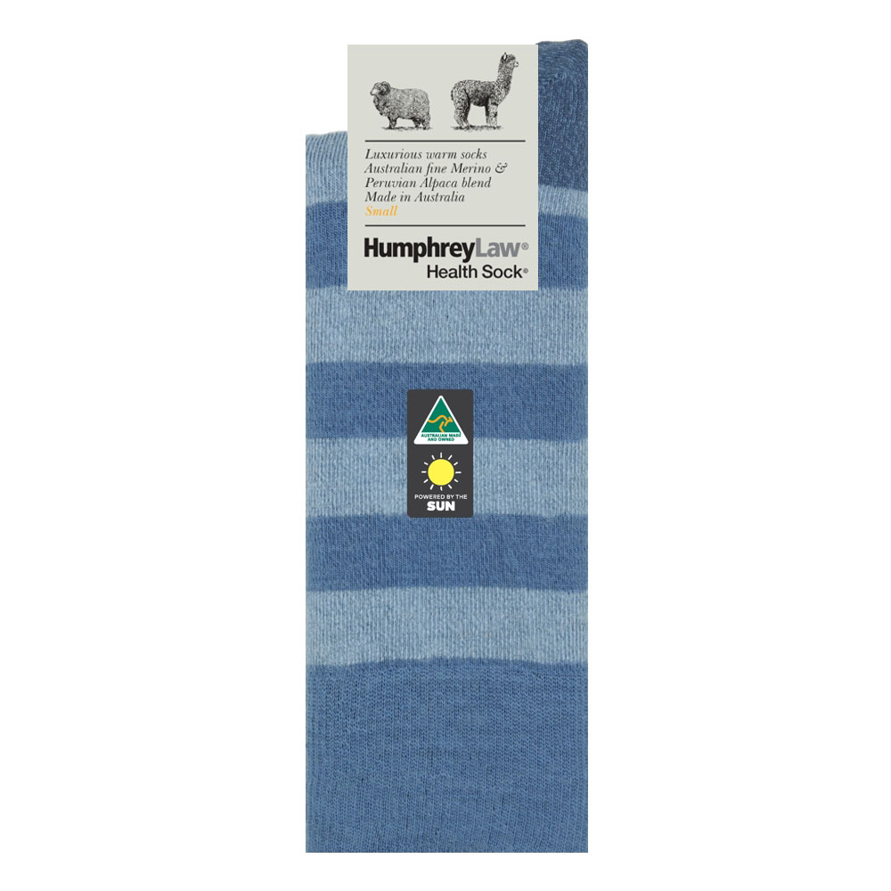 Humphrey Law Alpaca Wool Striped Health Sock