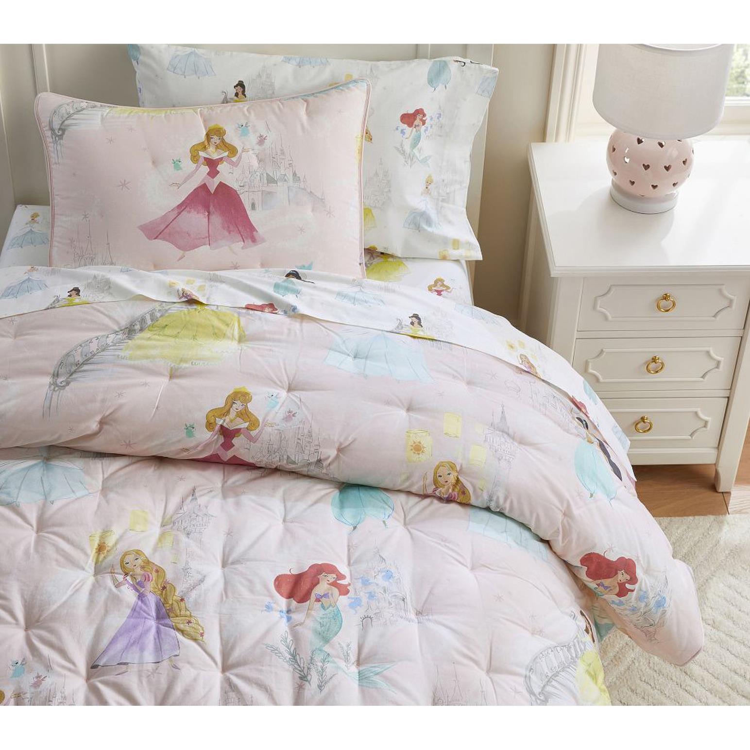 Pottery Barn Kids Disney Princess Castles Comforter