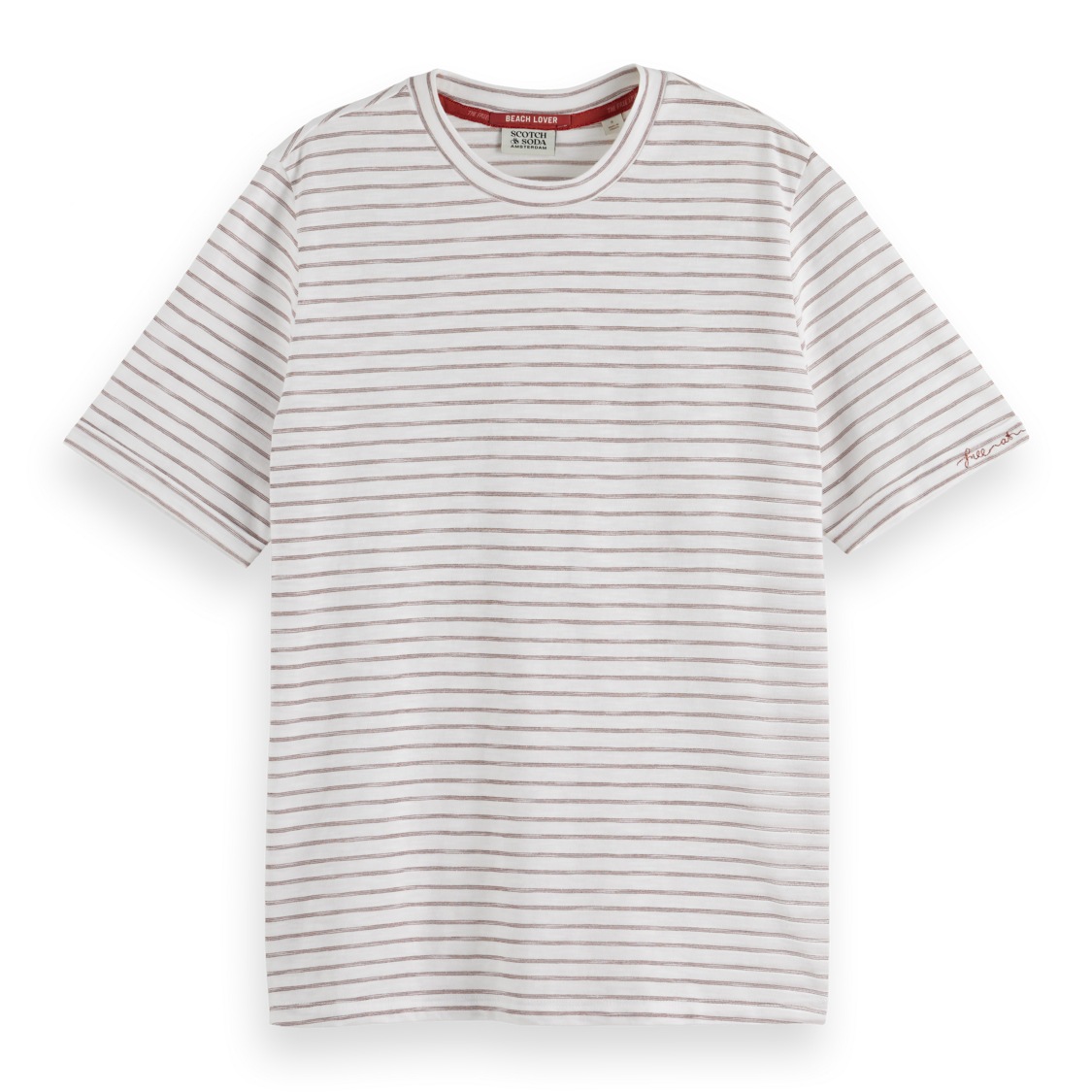 Scotch & Soda Relaxed Fit Lurex Stripe T-Shirt