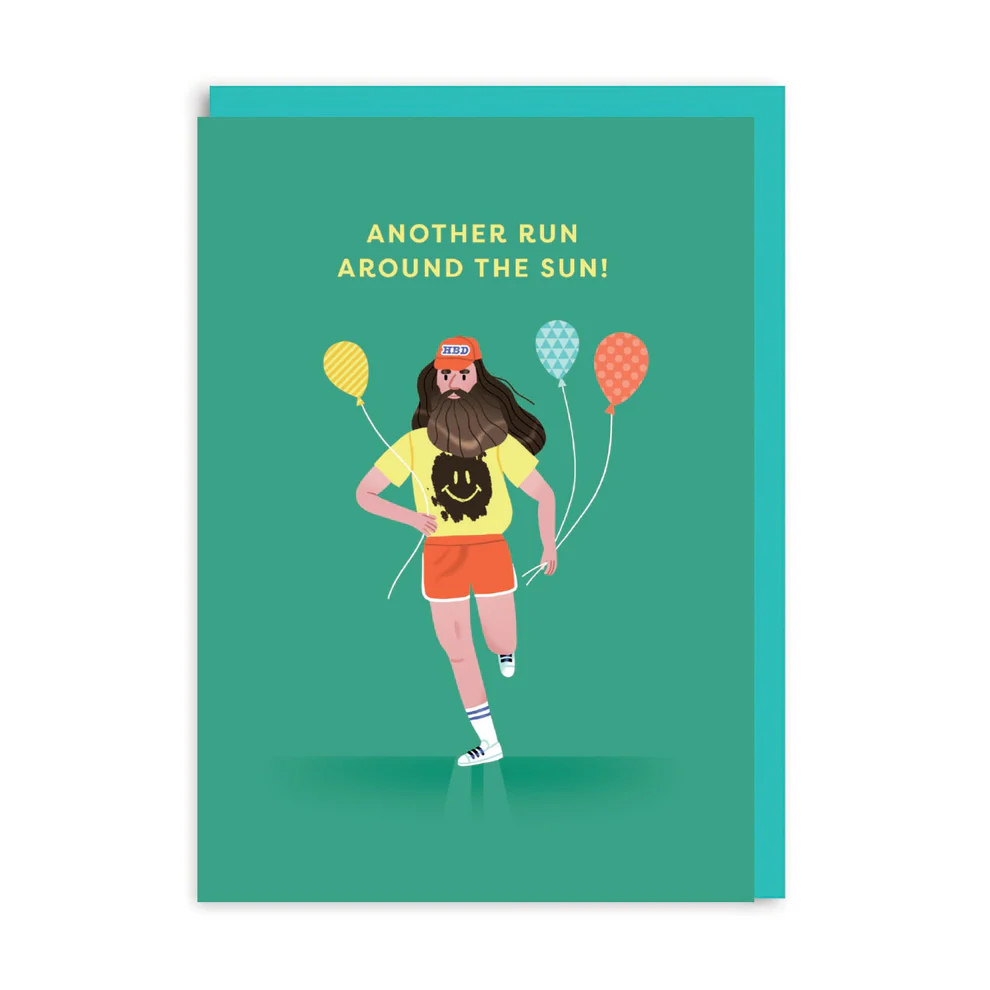 Ohh Deer Forrest Gump Run Around The Sun Birthday Card