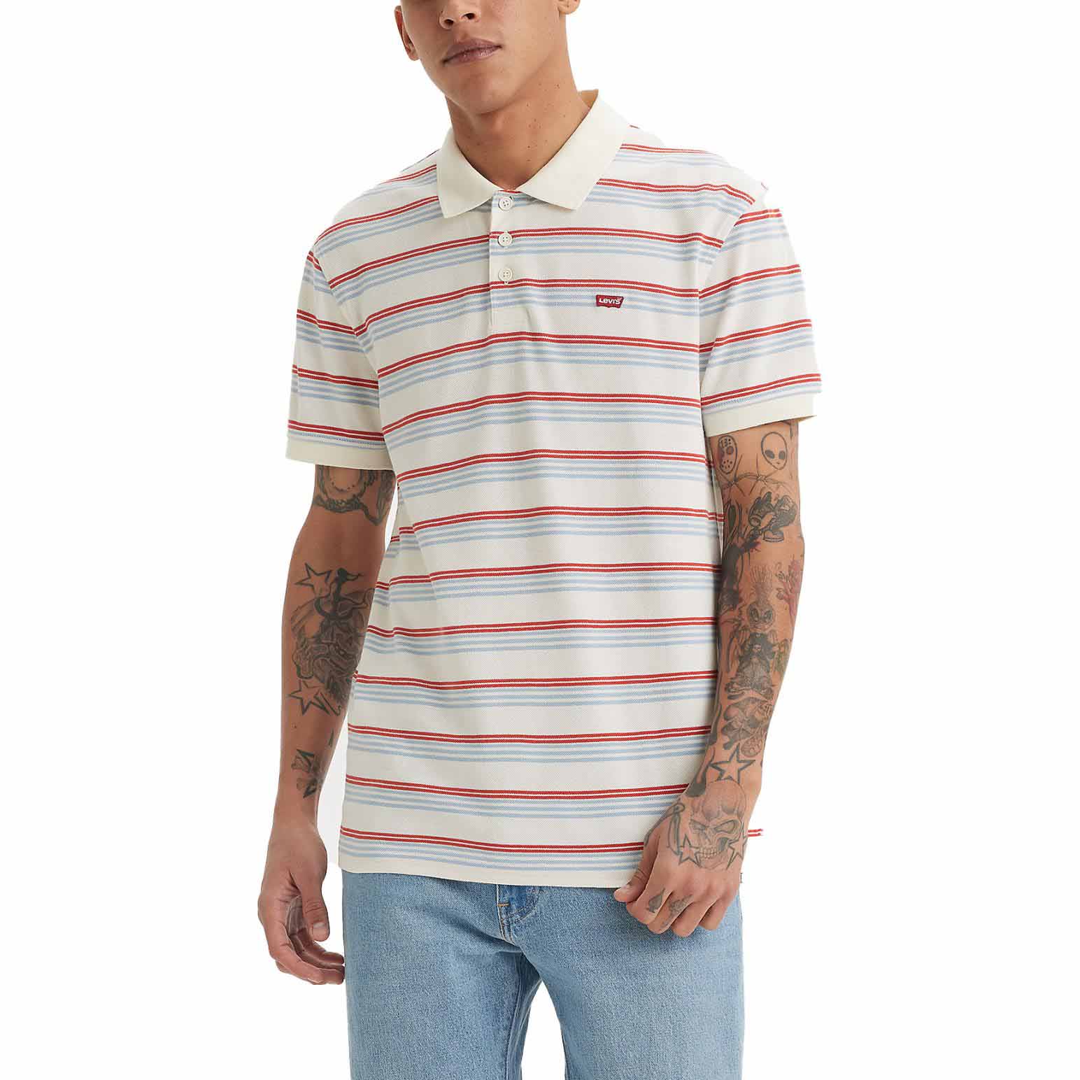 Levi's Hm Polo Kai Stripe Egret