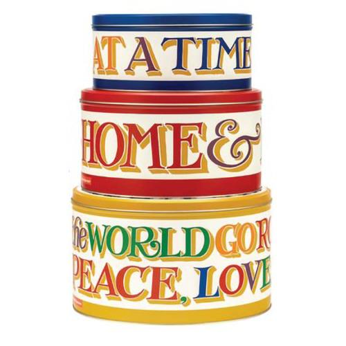 Emma Bridgewater Brighter World Set 3 Cake Tins