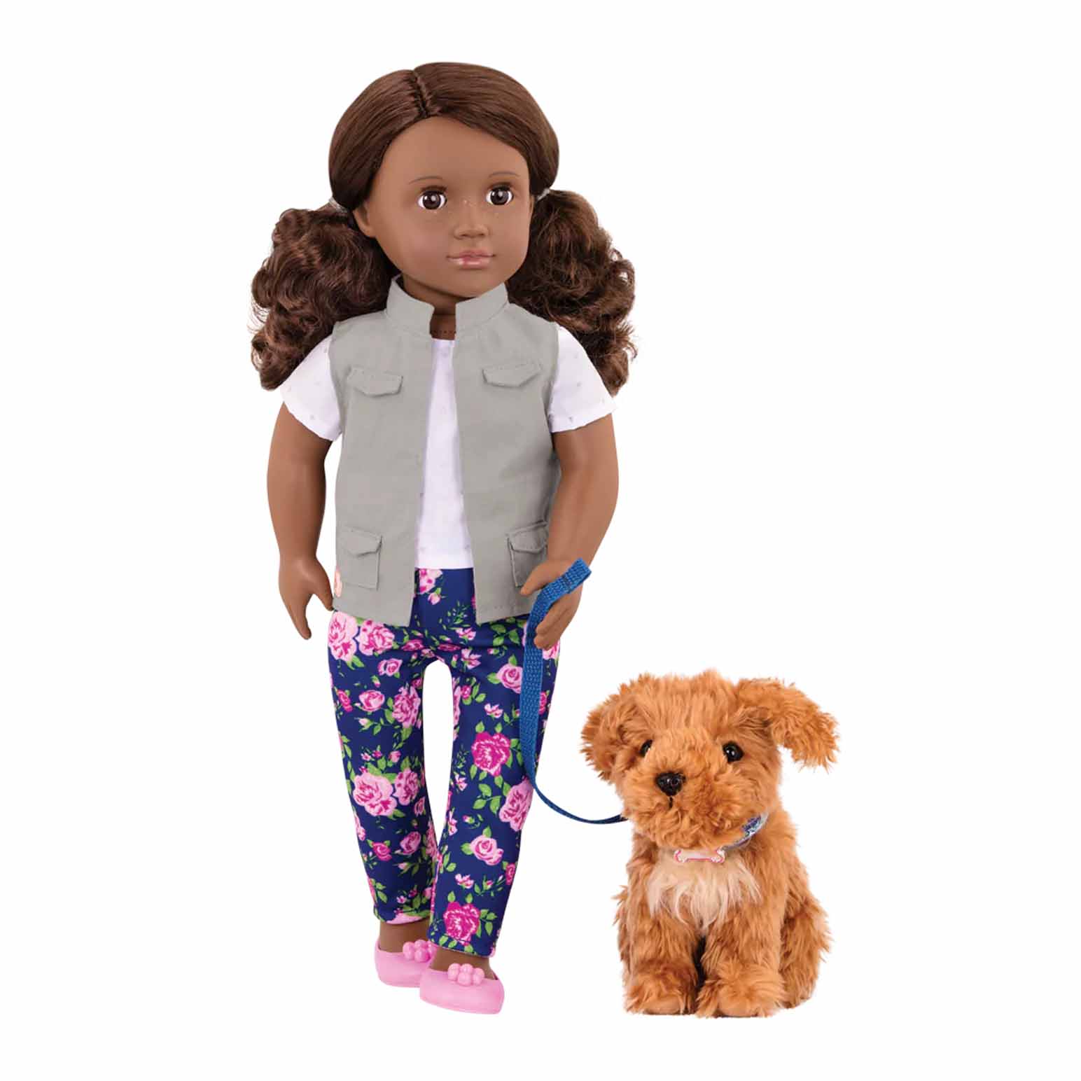 Our Generation Dolls 18" Doll with Pet Dog - Malia