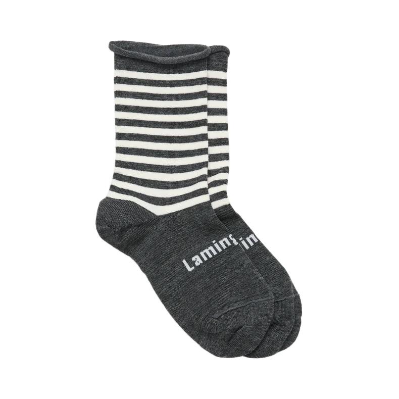 Lamington Socks Merino Roll Top Crew Socks - Piha