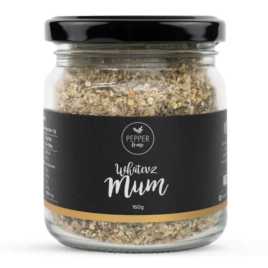 Pepper & Me Whatevs Mum Salt Blend Jar 160g