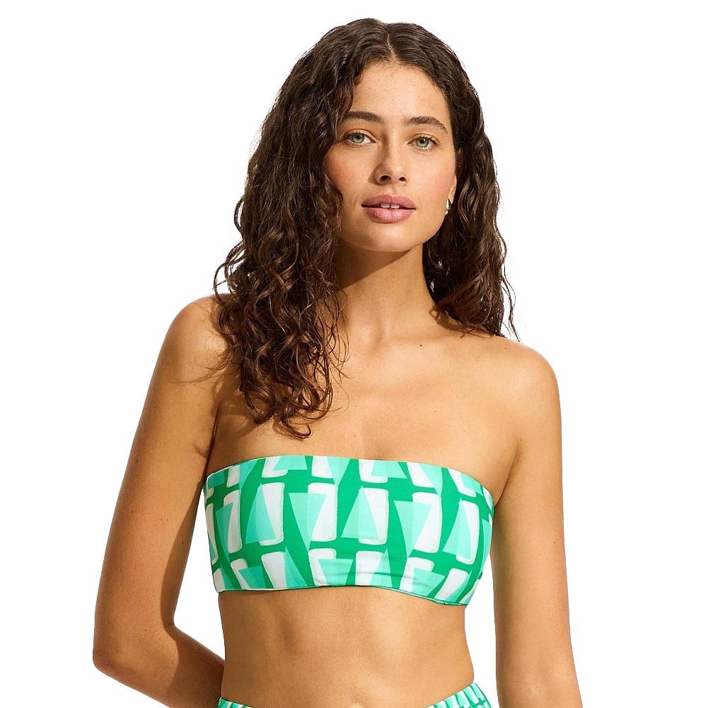 Seafolly Reversible Tube Top Jade