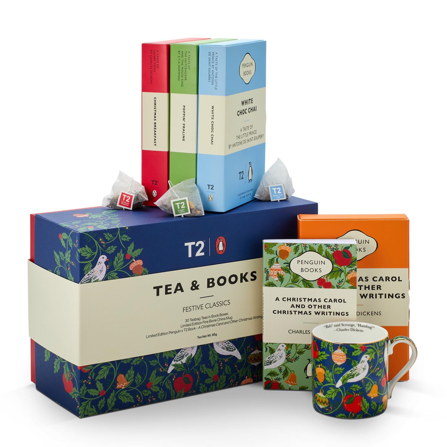 T2 x Penguin Books - Tea & Books: Festive Classics Tea Bag Gift Pack