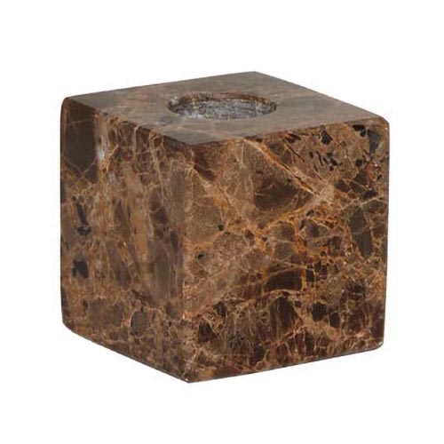 OYOY Savi Square Marble Candle Holder Low - Choko