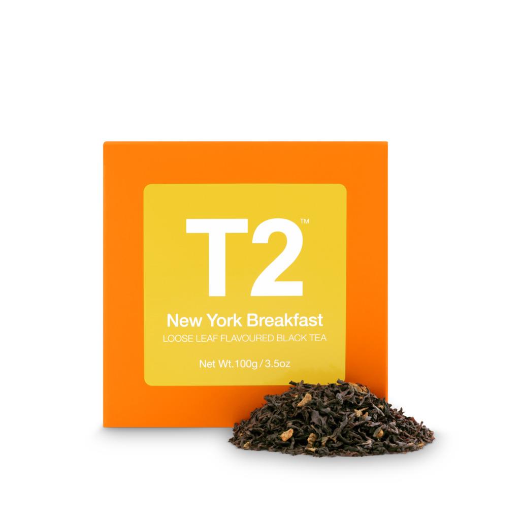 T2 New York Breakfast Loose Leaf Cube 100g