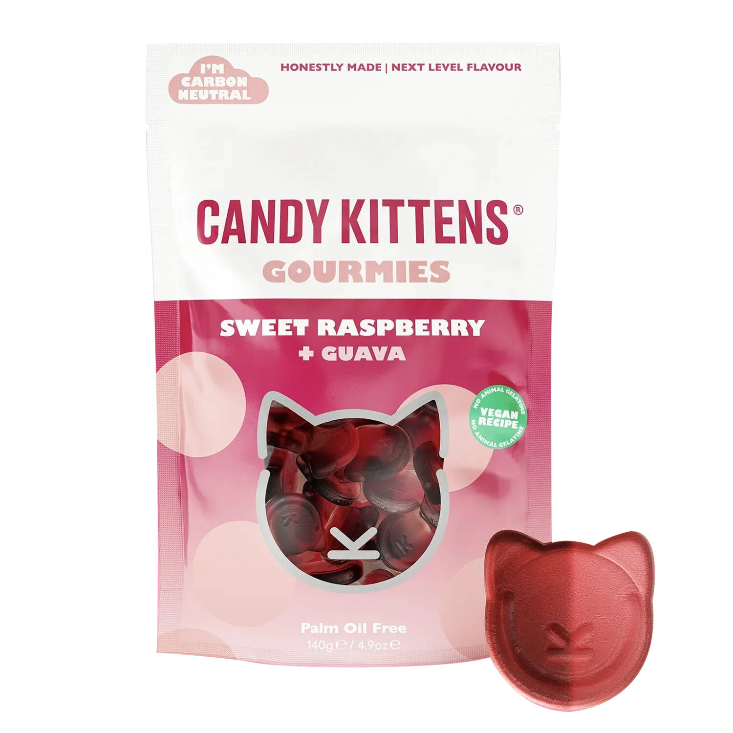 Candy Kittens Raspberry & Guava GourMEs Bag 140g