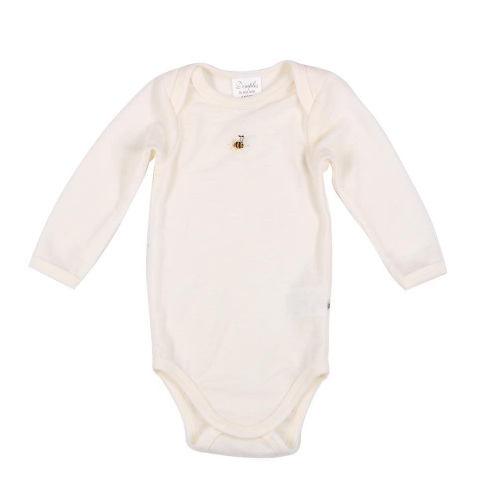 Dimples Merino L/S Envelope Bodysuit