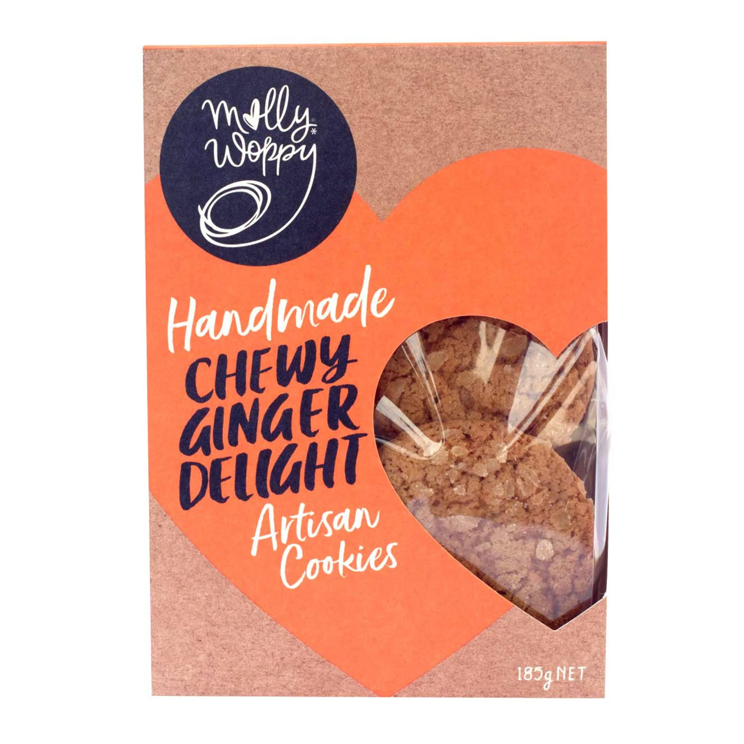 Molly Woppy Chewy Ginger Delight Cookies 185g